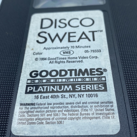 Richard Simmons Disco Sweat VHS Video 1970s Music Workout Exercise Fitness - Picture 6 of 8